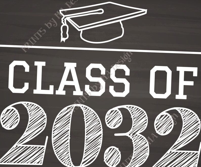 Class Of 2032 Sign High School Graduation In 2032 PRINTABLE Etsy