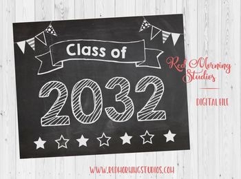 Class Of 2032 Sign PRINTABLE By Red Morning Studios TpT