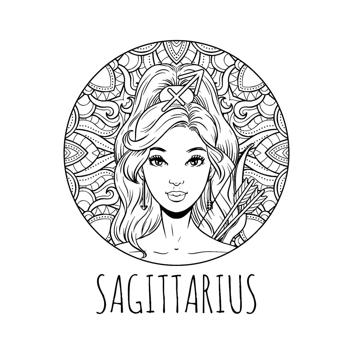 Collection Of Zodiac Coloring Pages Free Printable