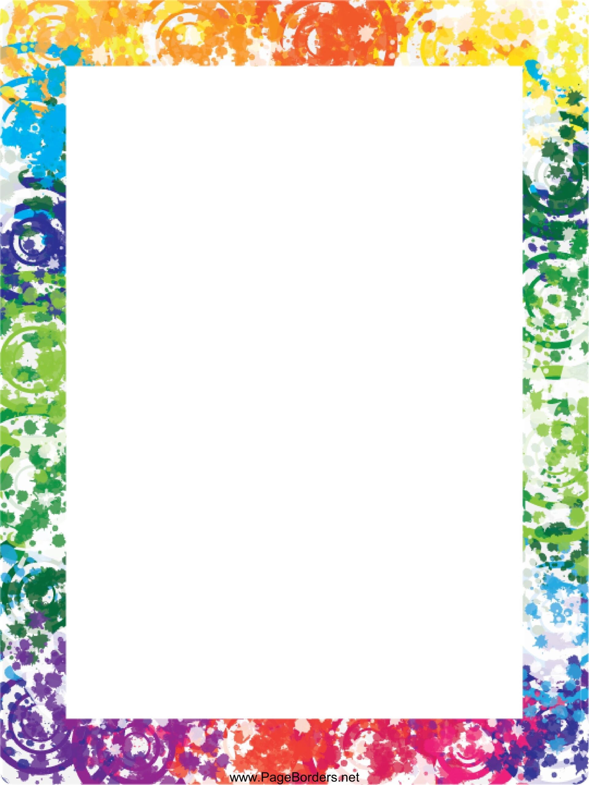 Colorful Border Page To Print And Tons More Free Printables On This 