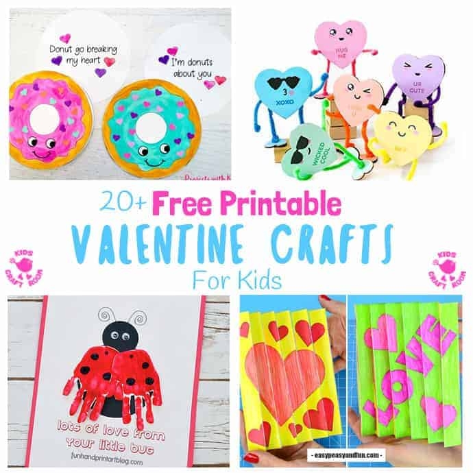 Free Printable ValentineS Day Crafts