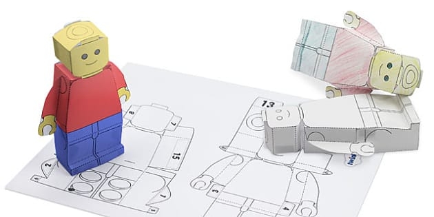 Create Your Own 3D Toy Person Paper Model Template Twinkl