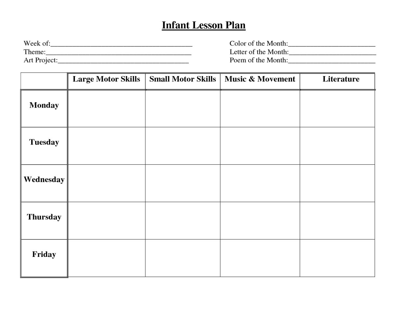 Creative Curriculum For Preschool Weekly Planning Form Lesson Plans Creative Curriculum For Preschool Weekly Planning Form Lesson Plans