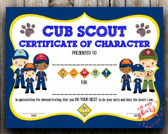 Cub Scout Printable Certificate Templates Vrogue co