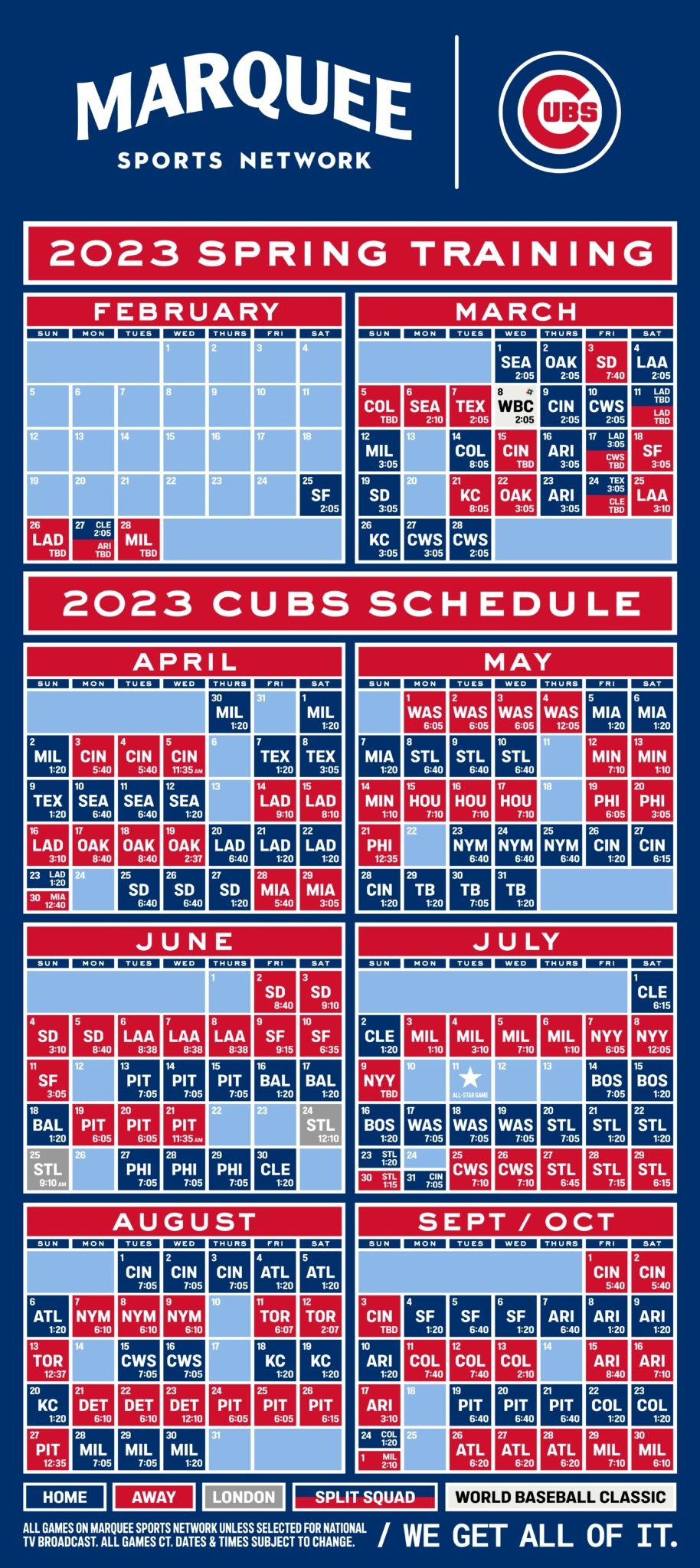 2025 Chicago Cubs Schedule Printable