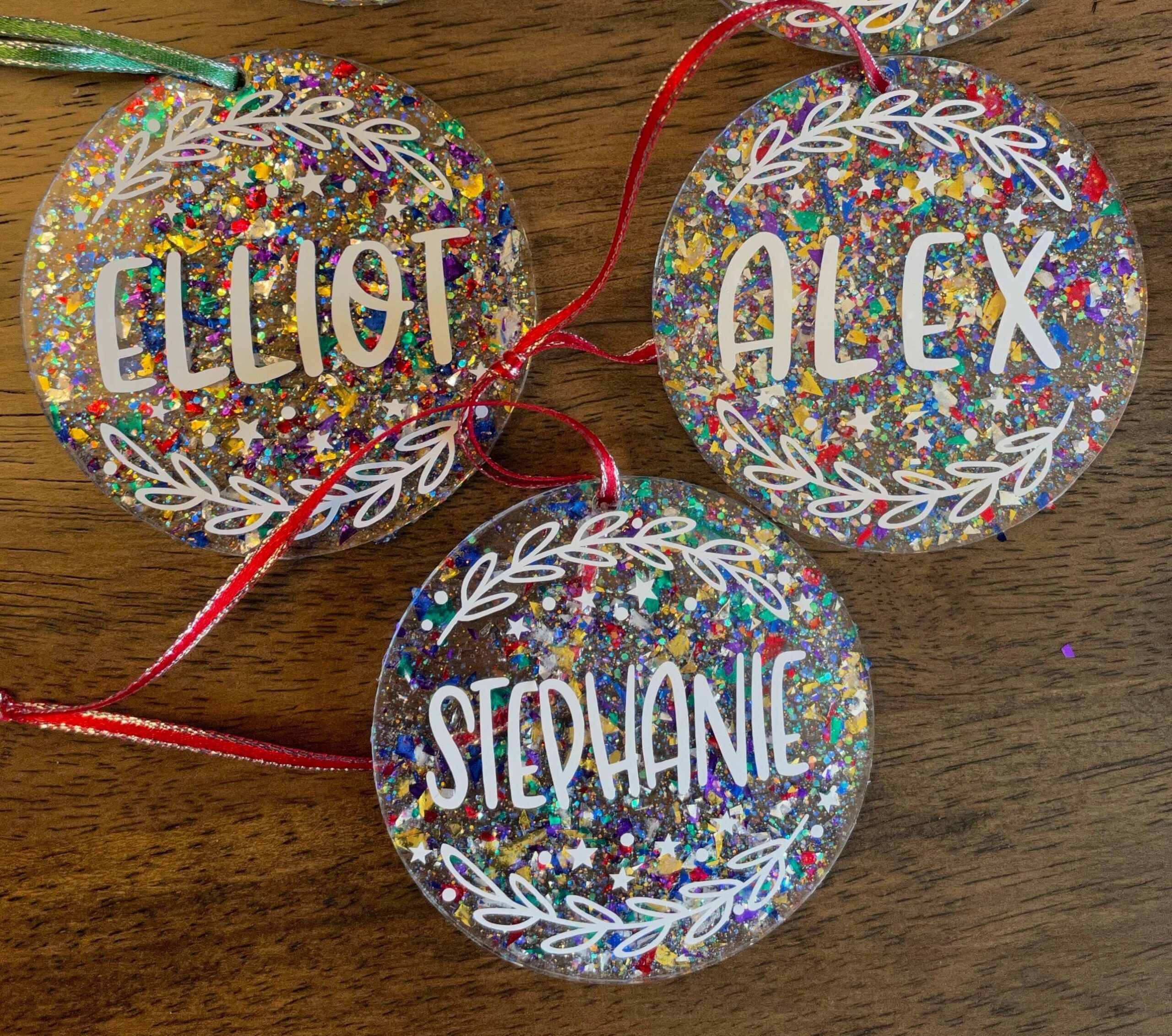 Custom Name Ornaments Etsy