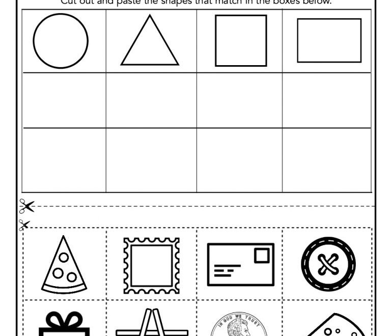 Cut And Paste Shapes Worksheets Woo Jr Kids Activities Children 39 s