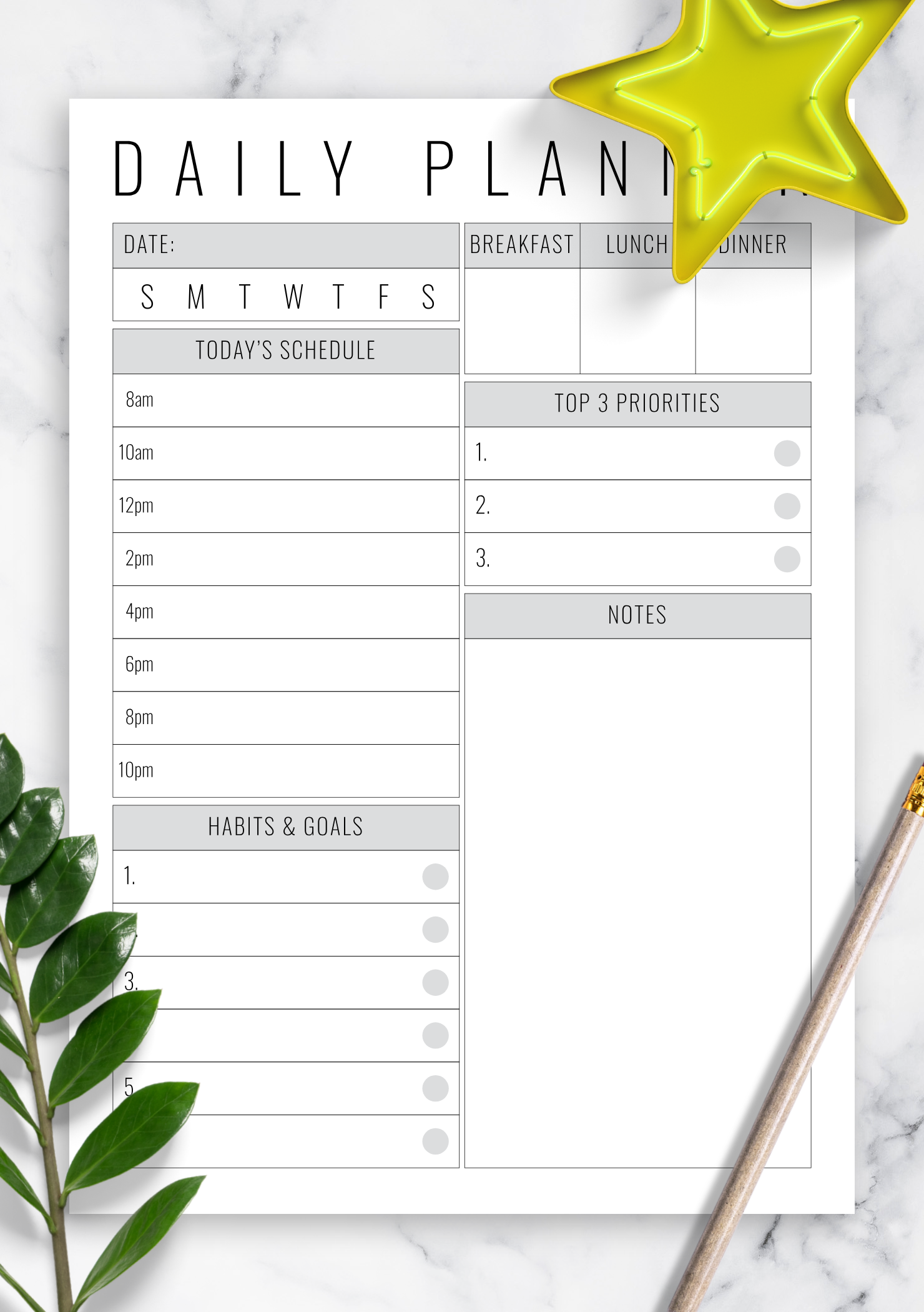 Daily Note Template