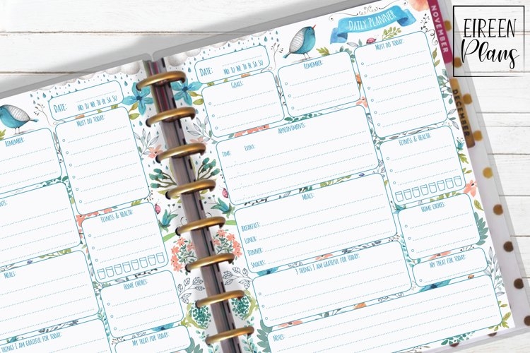 Daily Printable For Classic Happy Planner 233599 