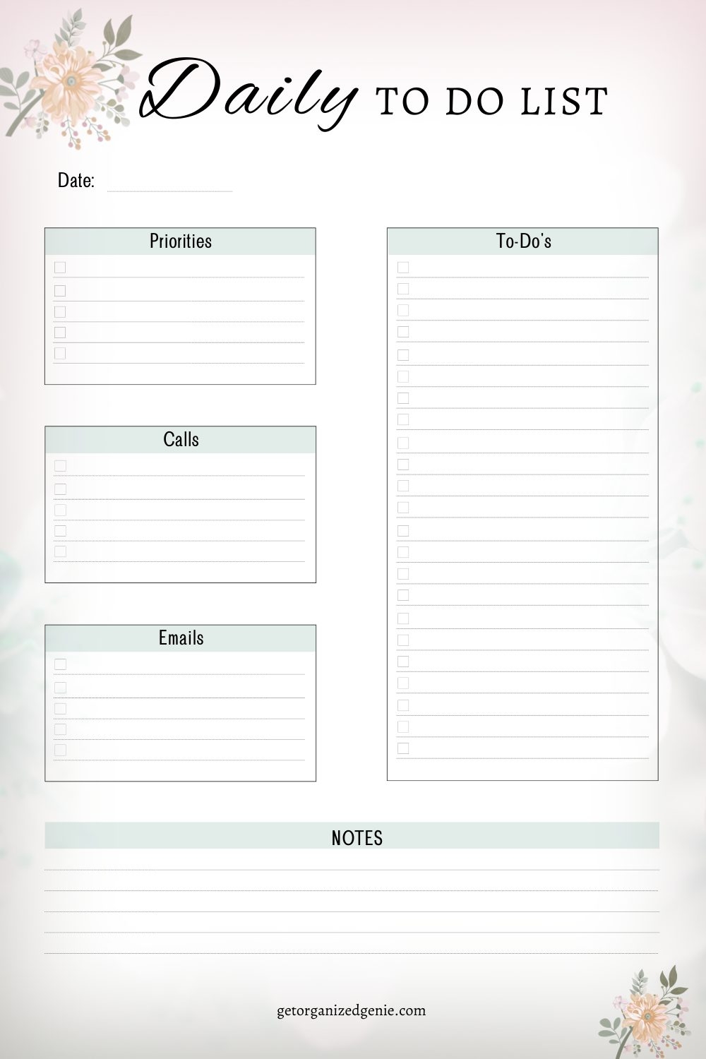 Free Daily To Do List Printable Free Daily To Do List Printable
