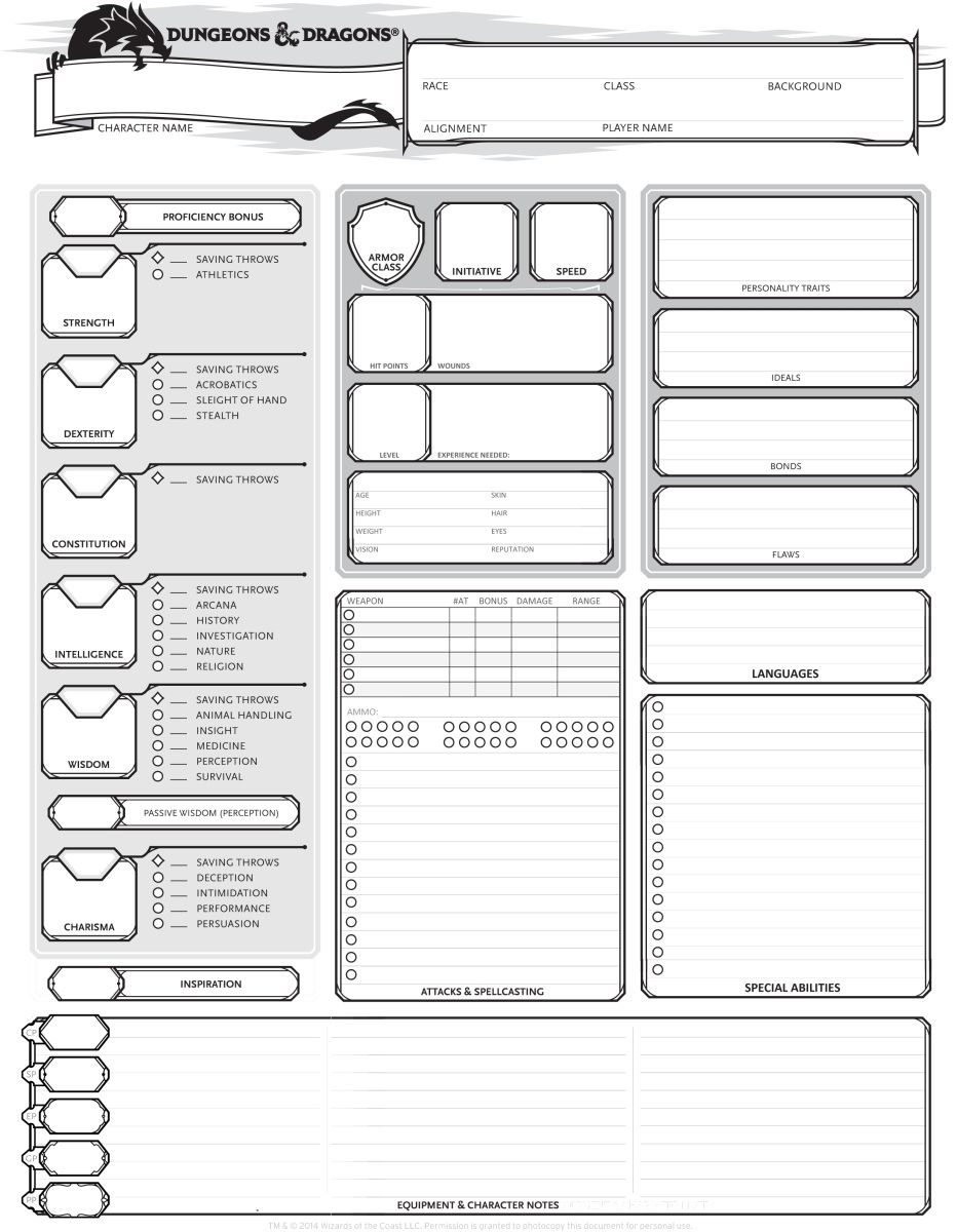 Dd Printable Character Sheet Printable Sight Words List