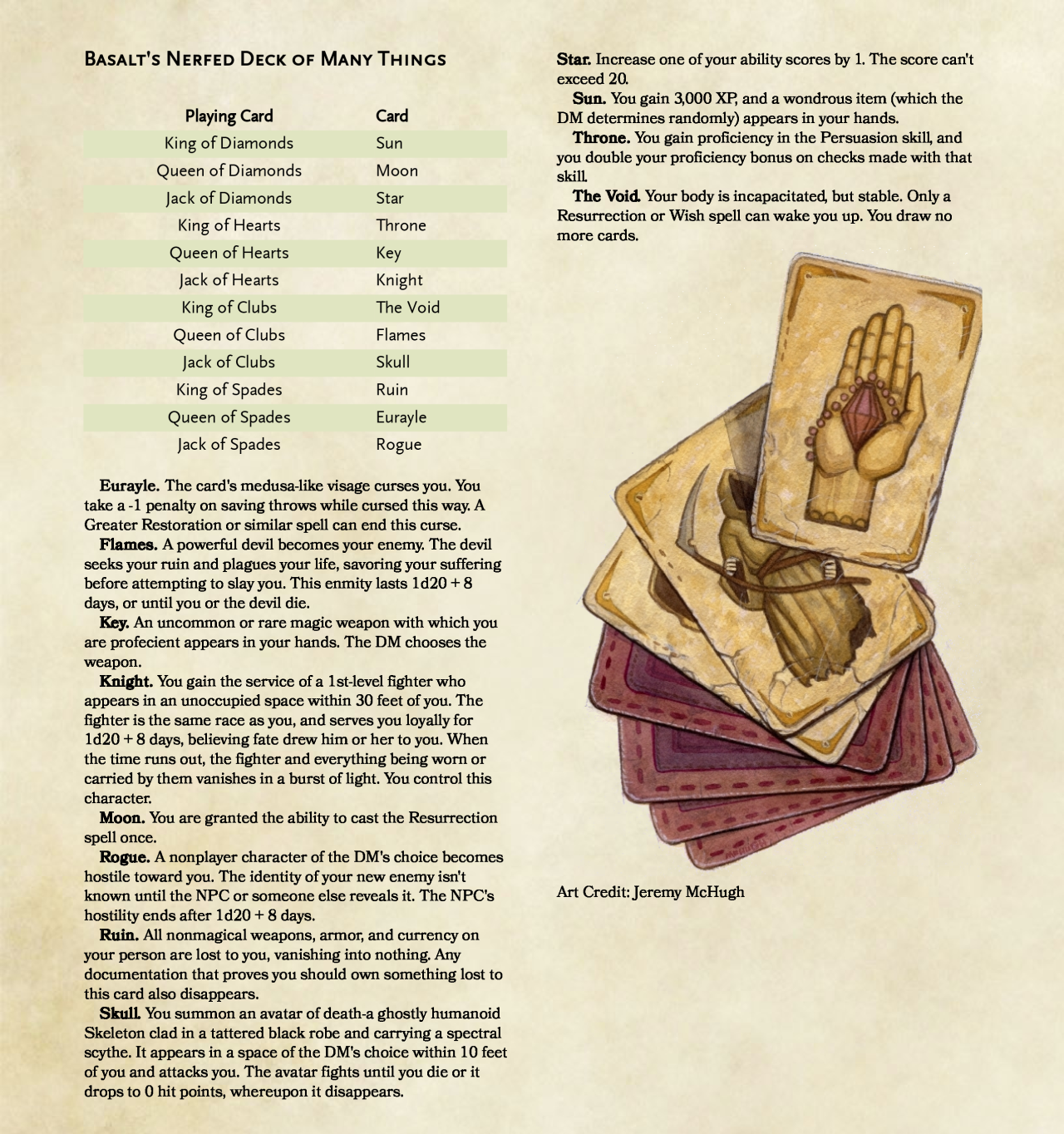 Deck Of Many Things Dmg Packsyellow