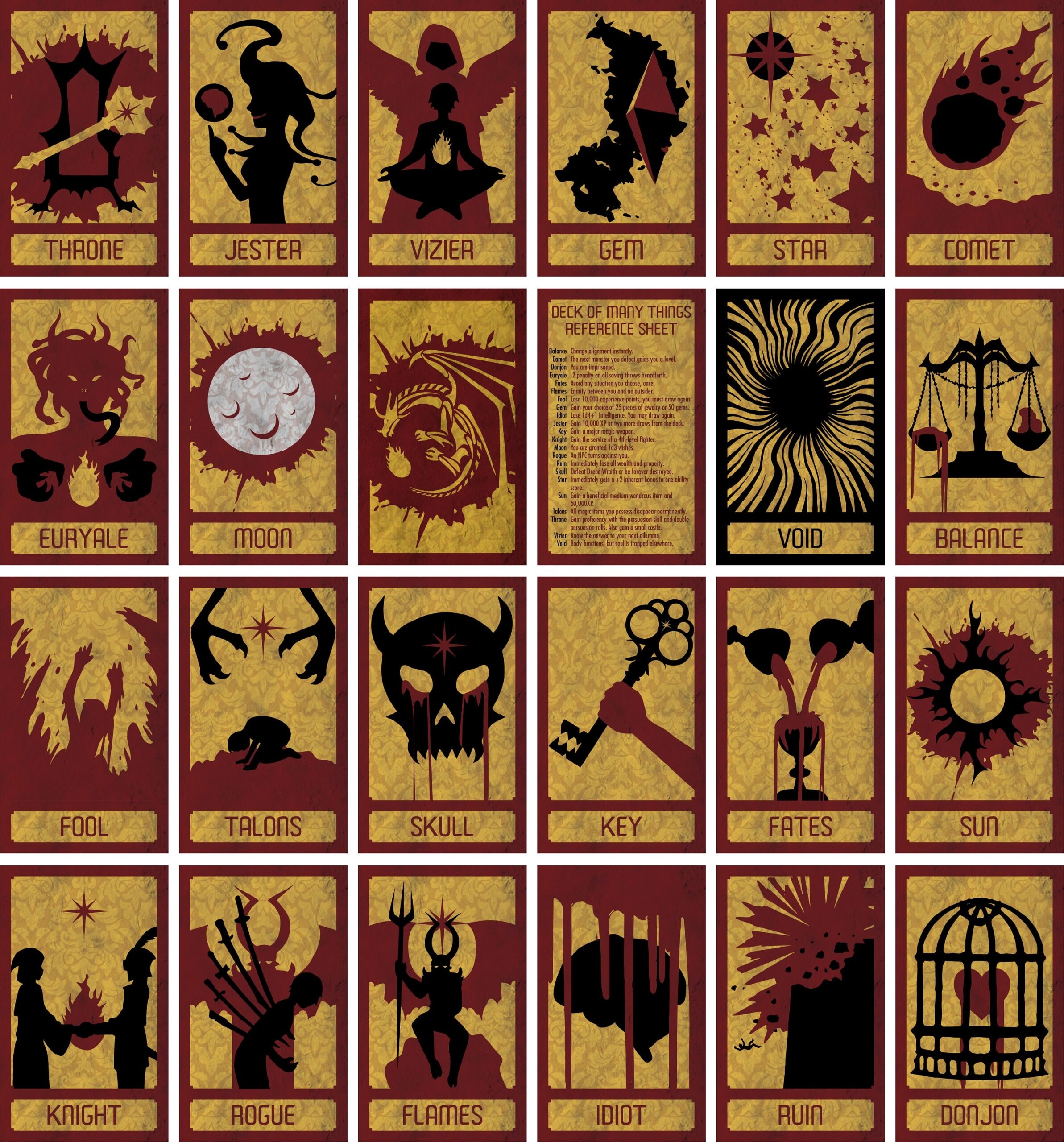 Deck Of Many Things Dungeons Dragons Add on Etsy