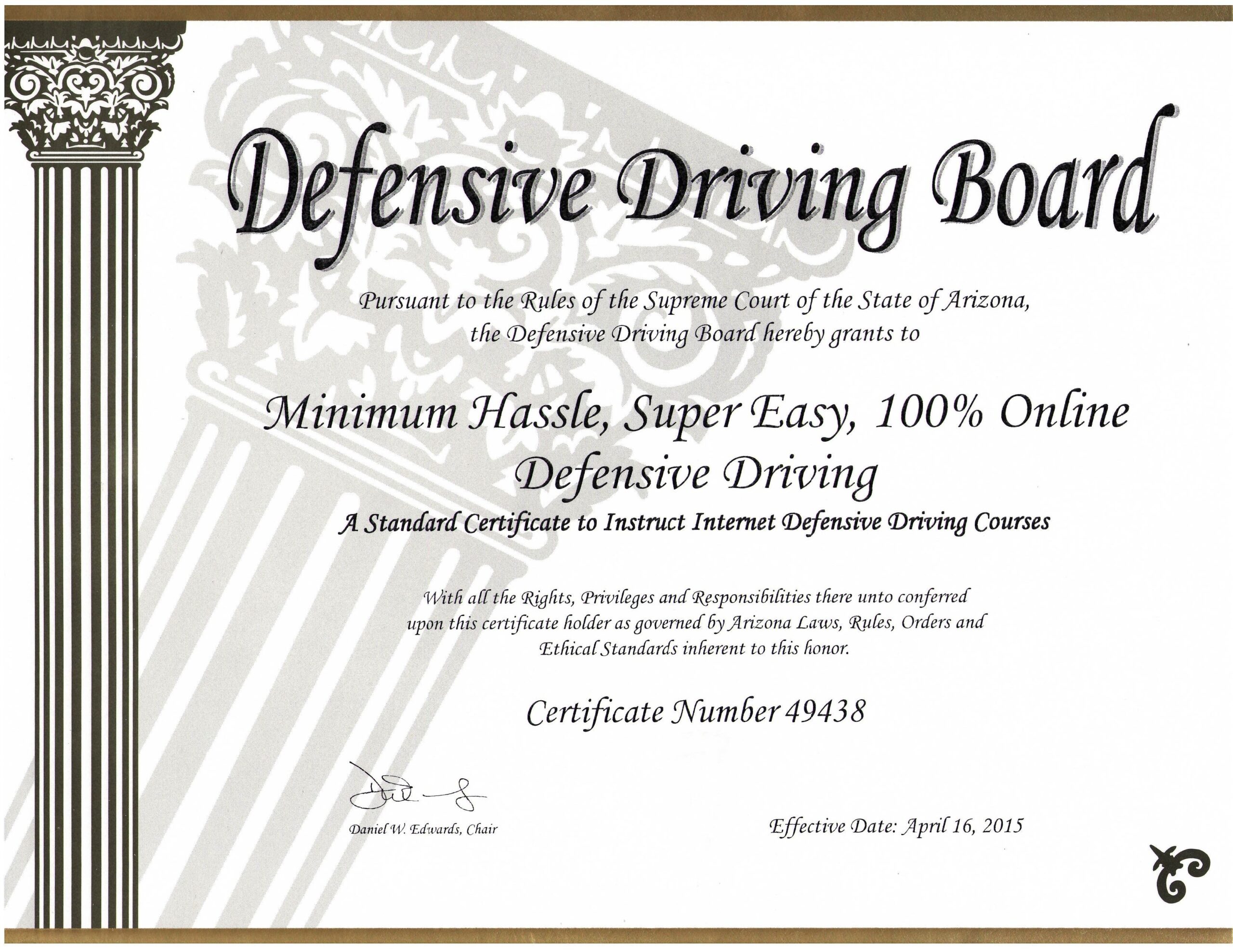 Online Defensive Driving Course Texas With Printable Certificate