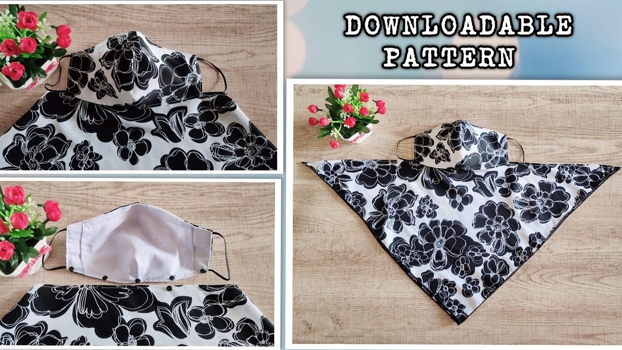 Scarf Face Mask Pattern Printable