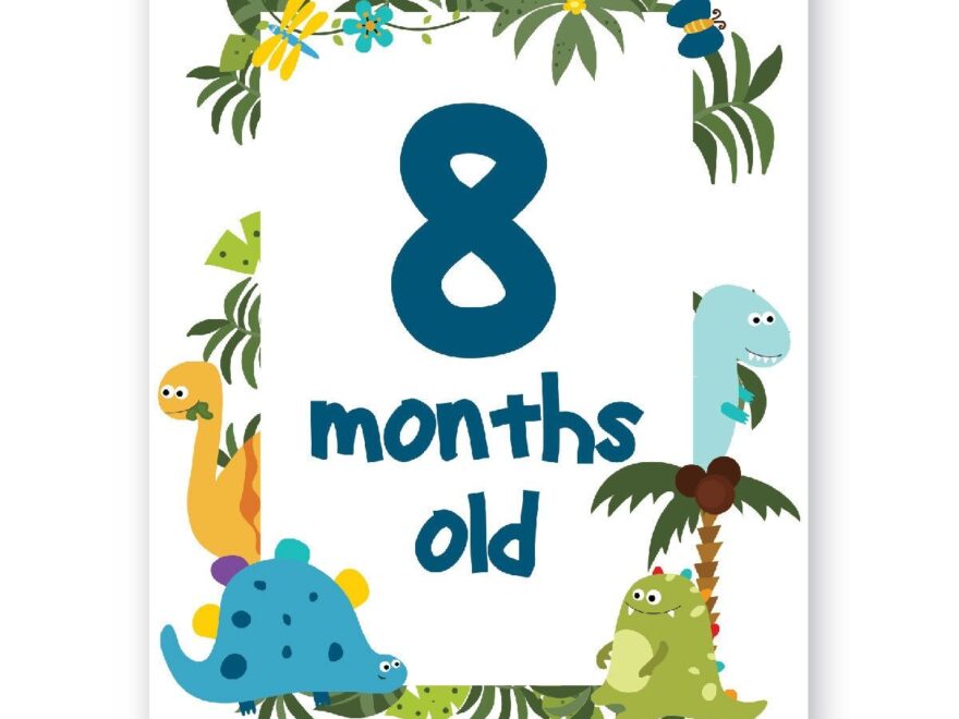 Dinosuar Baby Milestone Printable Signs Digital Art Download