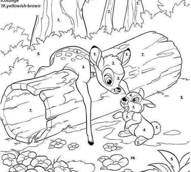 Disney Color By Number Coloring Pages Free Printable Coloring Pages