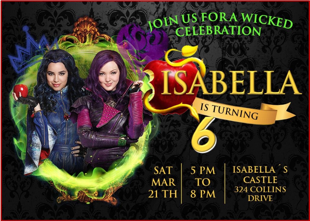 Disney Descendants 2 Free Printable Invitations Print Vrogue co