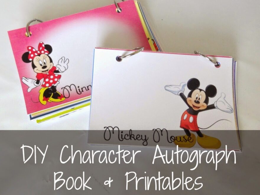 DIY Disney Autograph Book And Printables Sew Simple Home