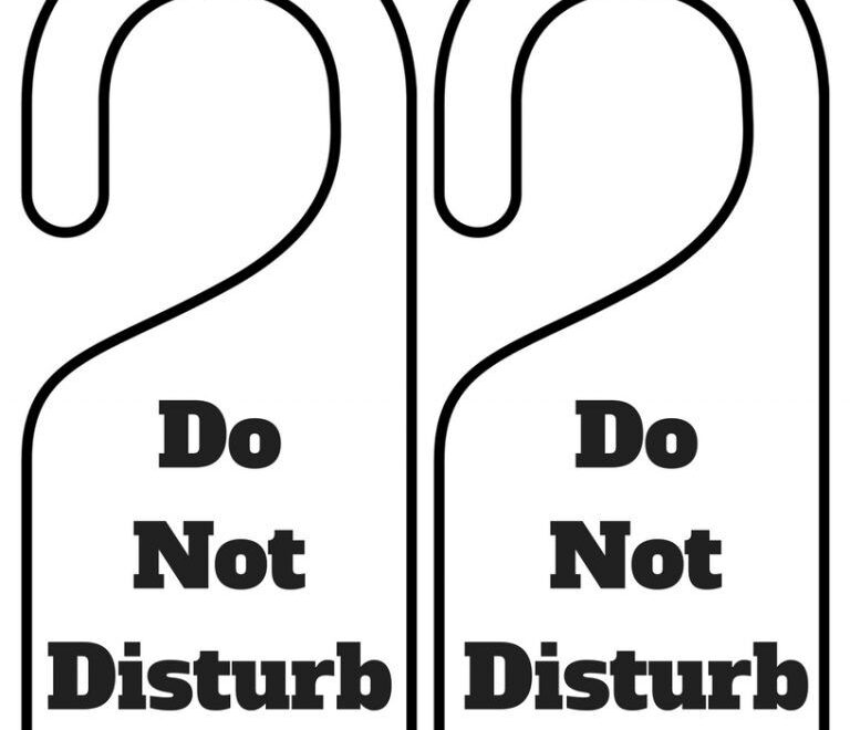 Do Not Disturb Door Hanger Free Printable Door Hanger Template