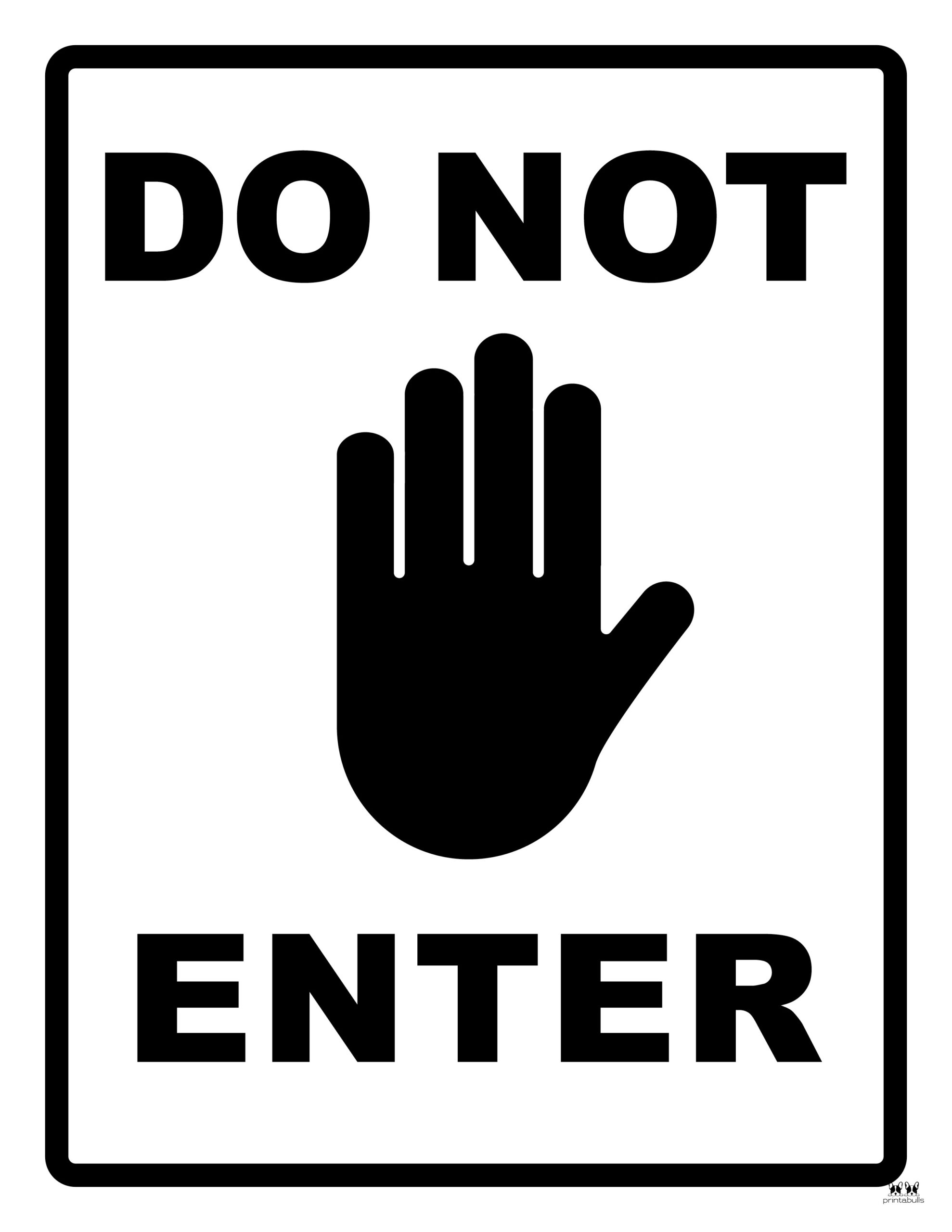 Do Not Enter Signs 15 Free Printable Signs Printabulls Do Not Enter Signs 15 Free Printable Signs Printabulls