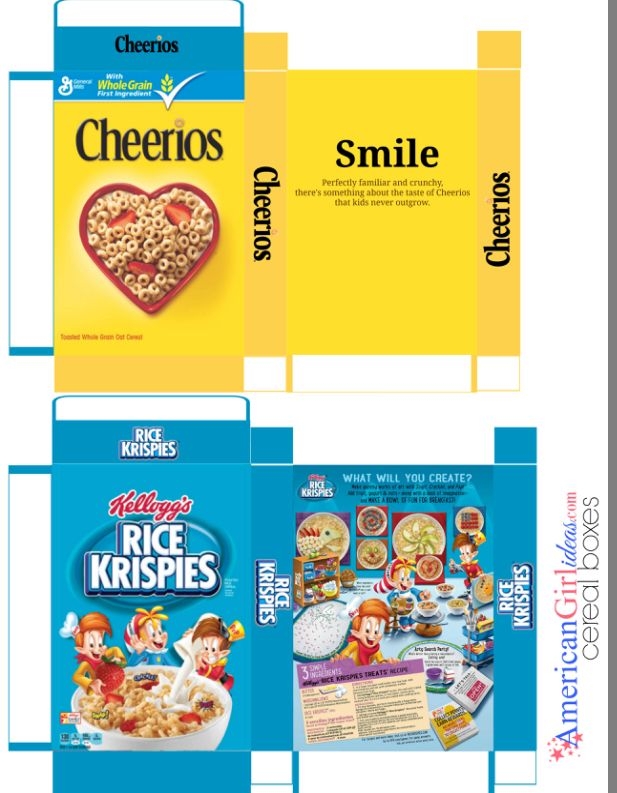 Doll Printables Food