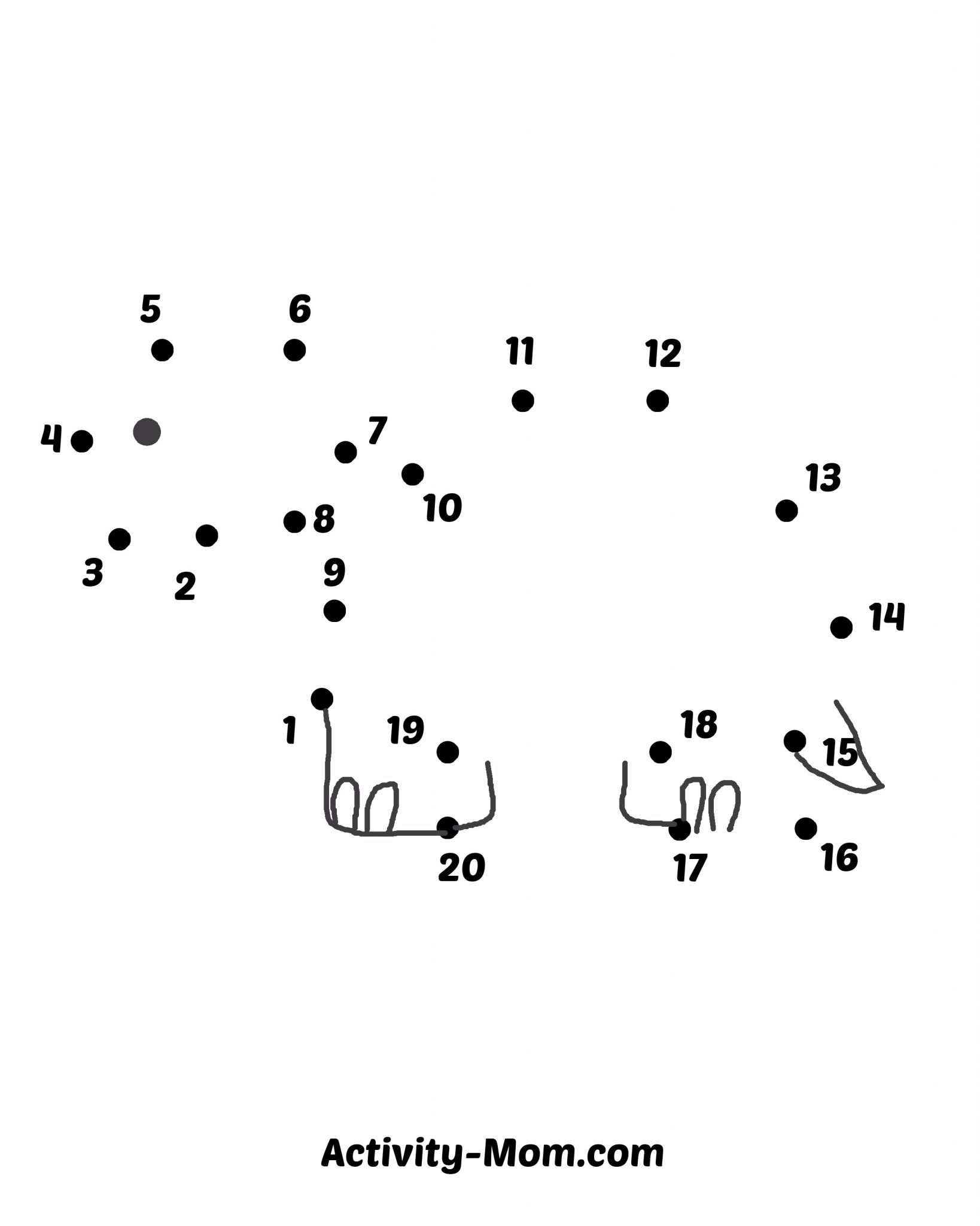 Easy Dot To Dot Printables