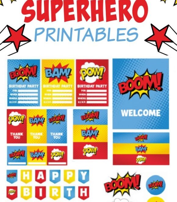 Download These Awesome Free Superhero Party Printables Catch My Party