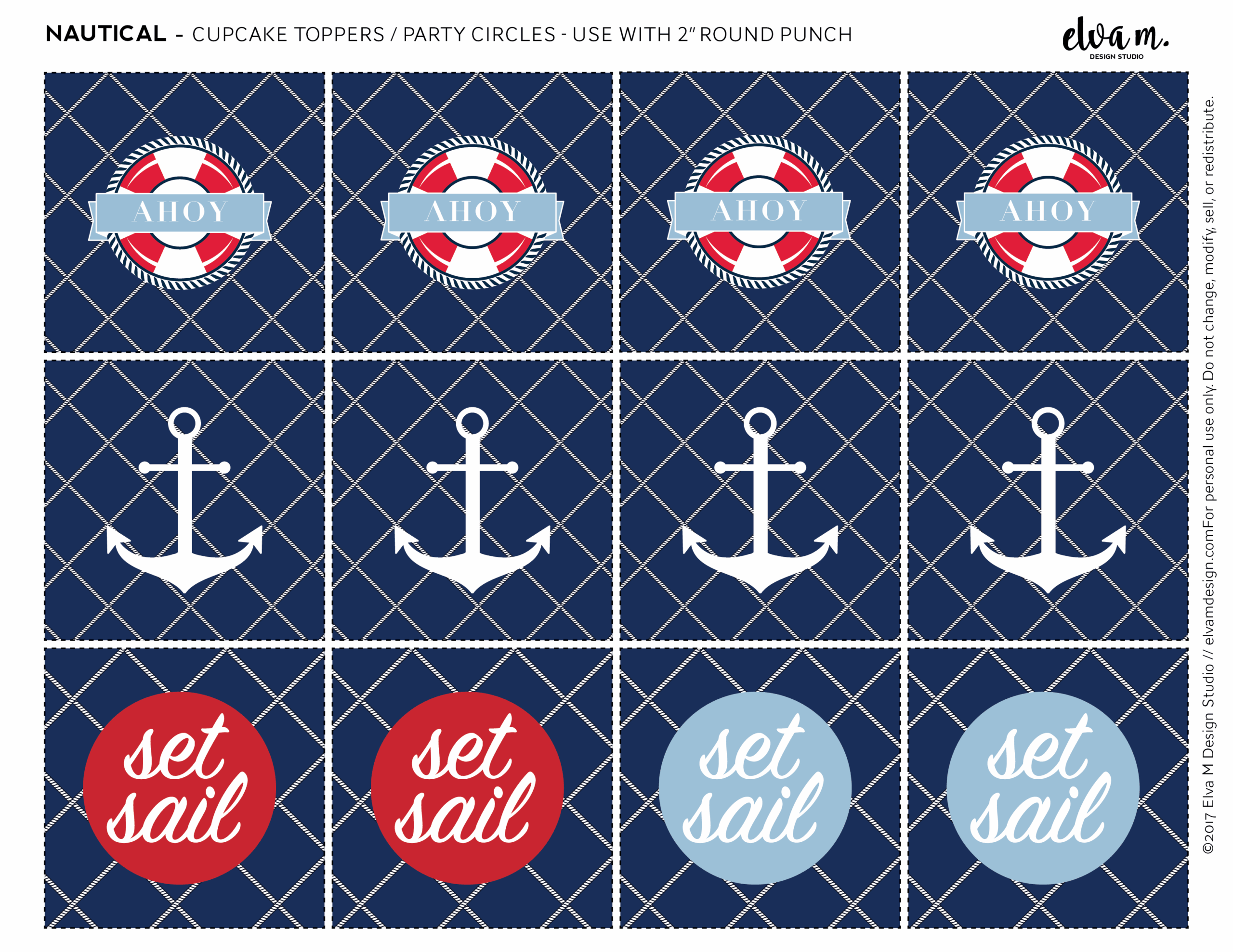 Download These Free Nautical Birthday And Baby Shower Printables 