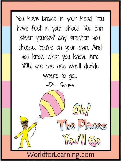 Dr Seuss Oh The Places You 39 ll Go Printable