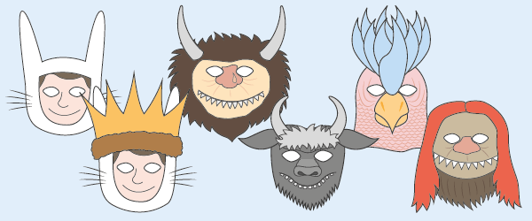 Early Learning Resources Where The Wild Things Are Role Play Masks