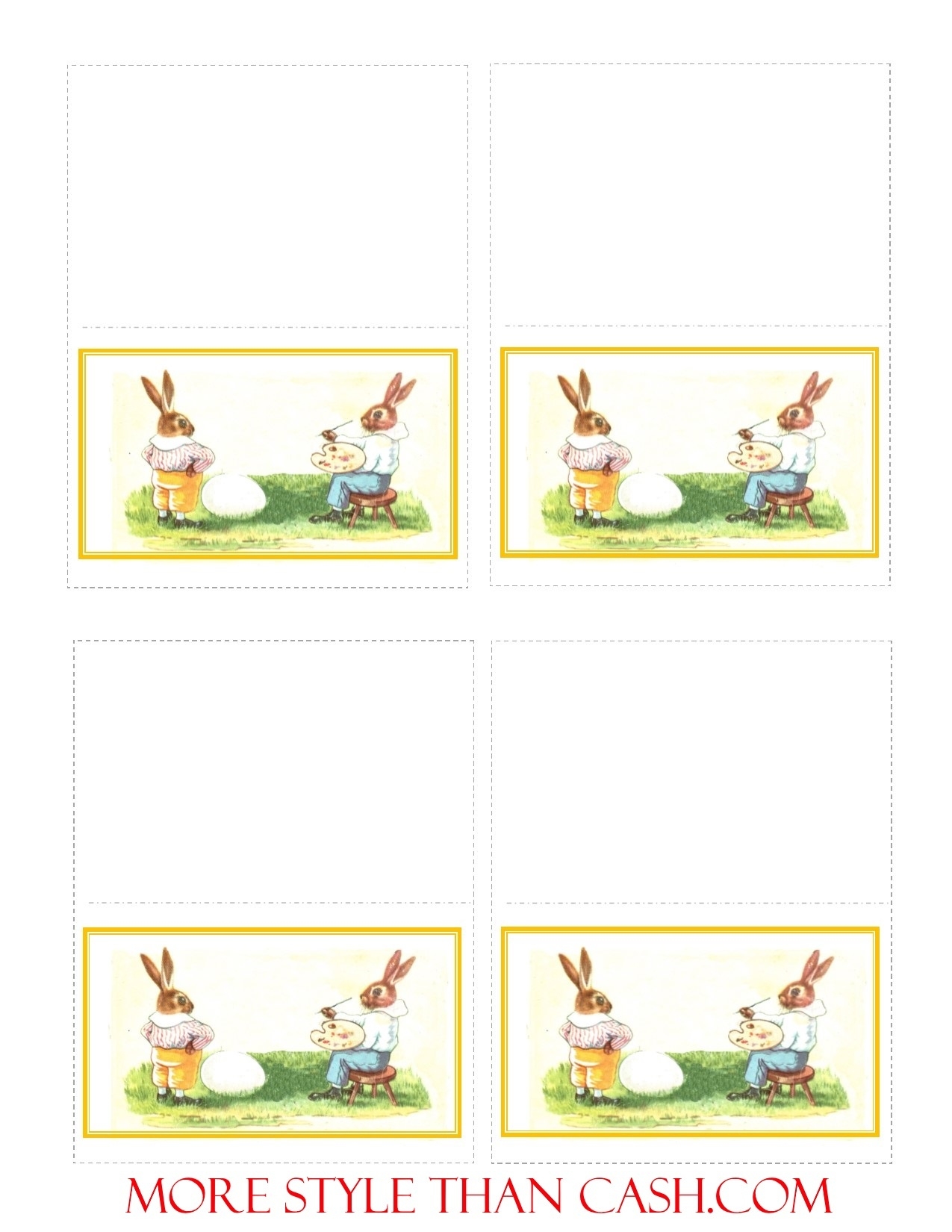 Easter Place Cards Printable