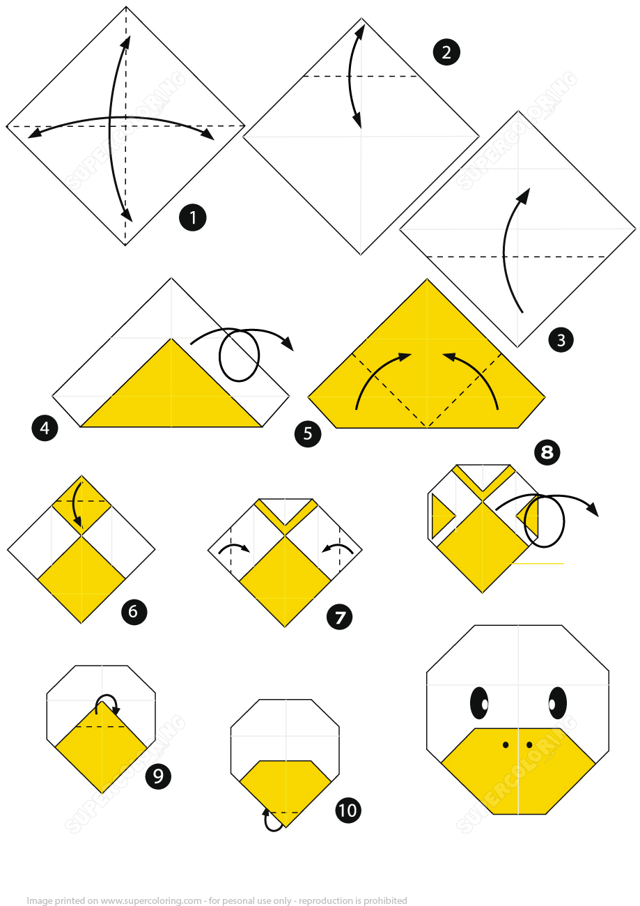 Easy Printable Origami Instructions
