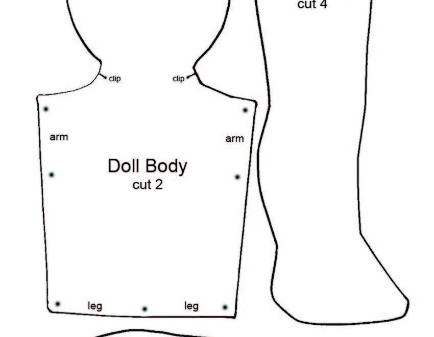 Easy Printable Rag Doll Patterns