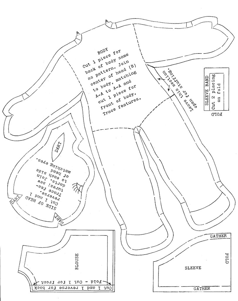 Free Printable Rag Doll Patterns Free Printable Rag Doll Patterns