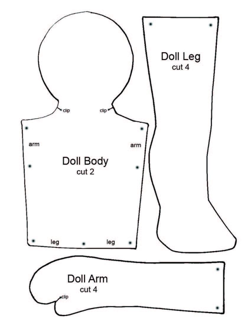 Easy Printable Rag Doll Patterns Easy Printable Rag Doll Patterns