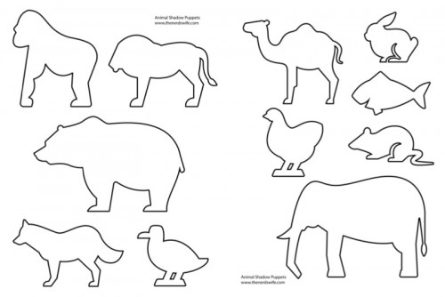 Easy Printable Shadow Puppets