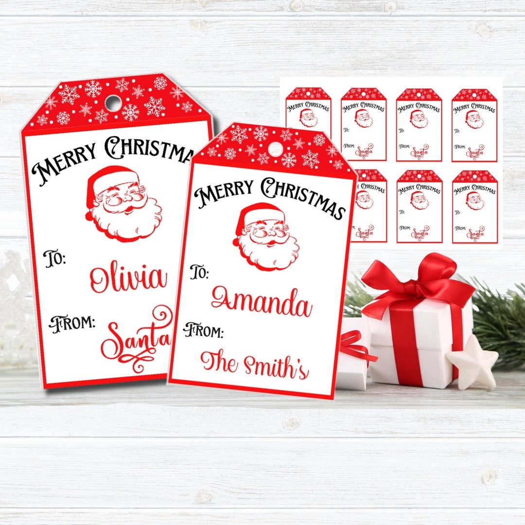 Santa Gift Tags Printable Template
