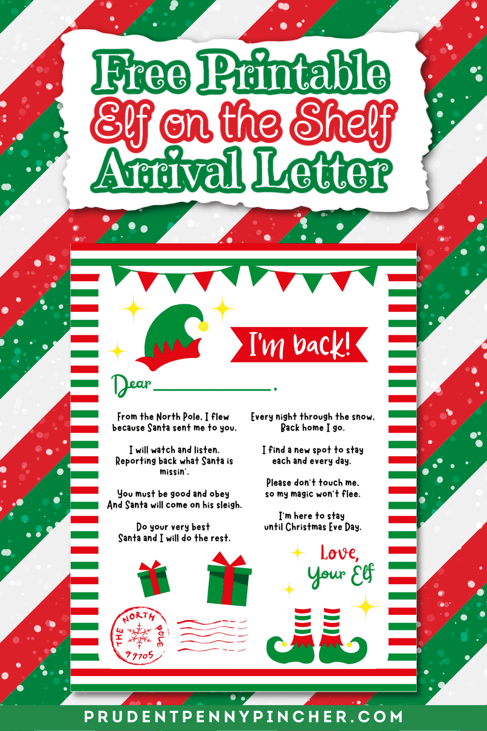 Elf On The Shelf Arrival Letter Free Printable