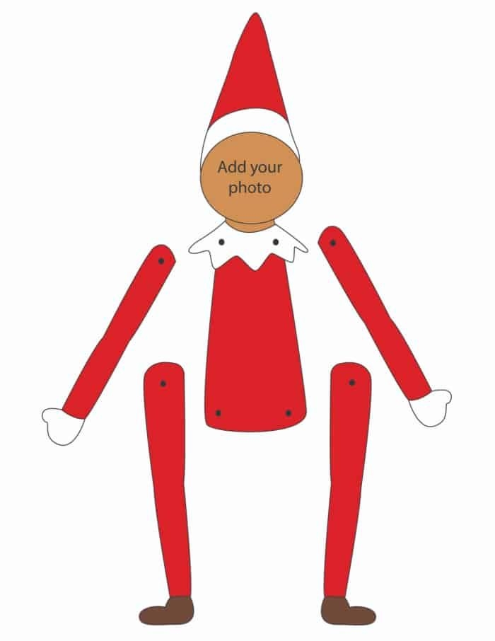Elf On The Shelf Printable Cutouts Printable Yearly Calendar