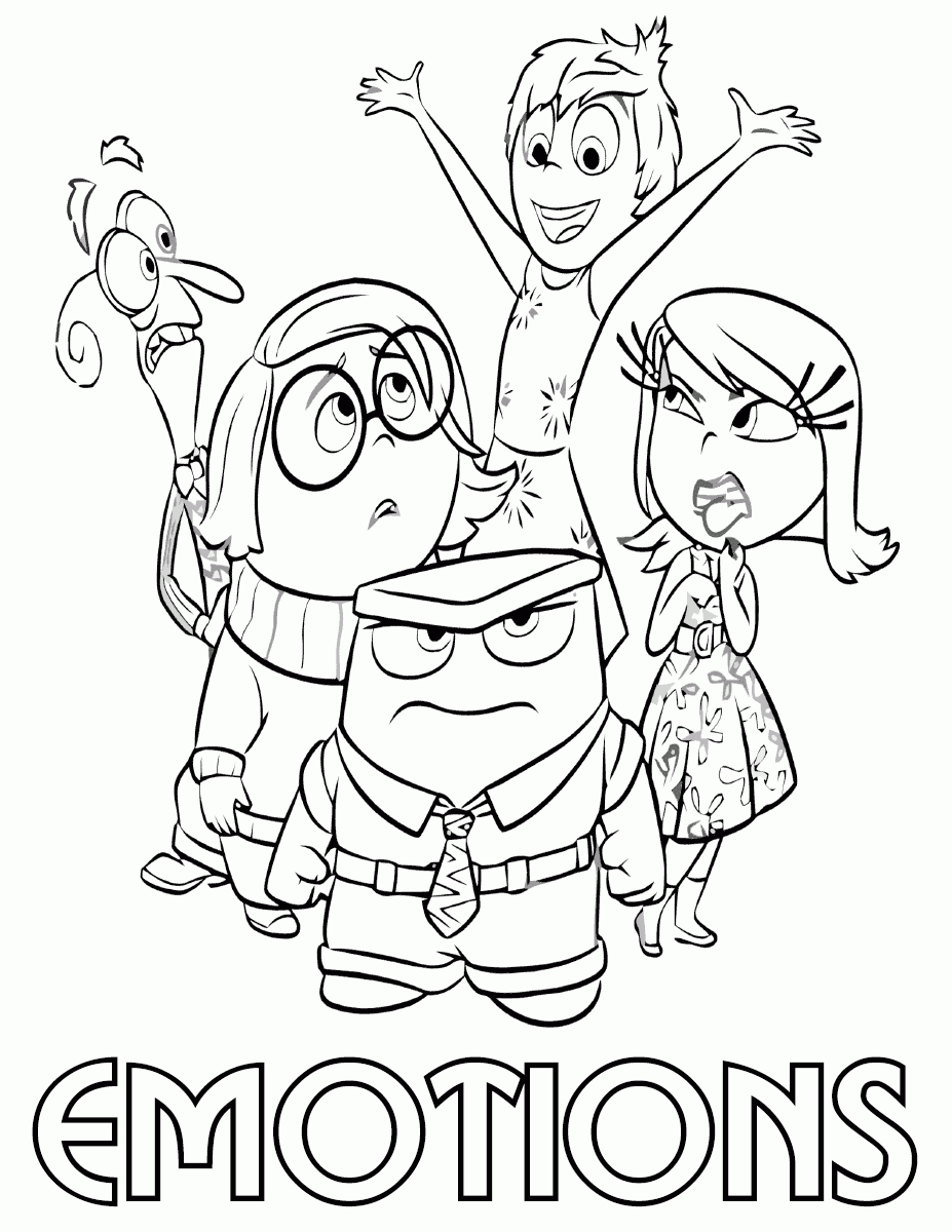 Emotions Coloring Pages To Download And Print Sketch Coloring Page 