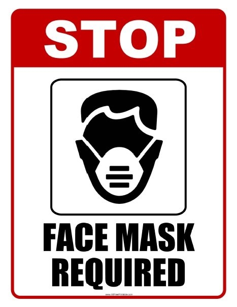 Mask Required Sign Free Printable