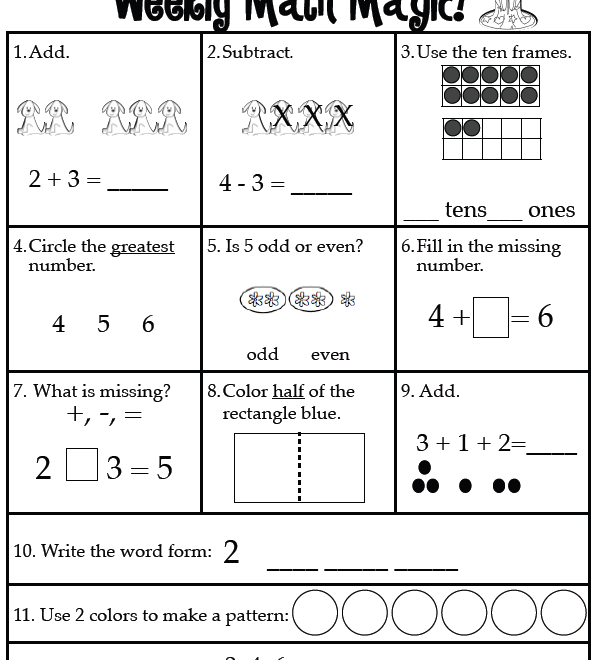 First Grade Math Test Printable Worksheets WorksheetsCity