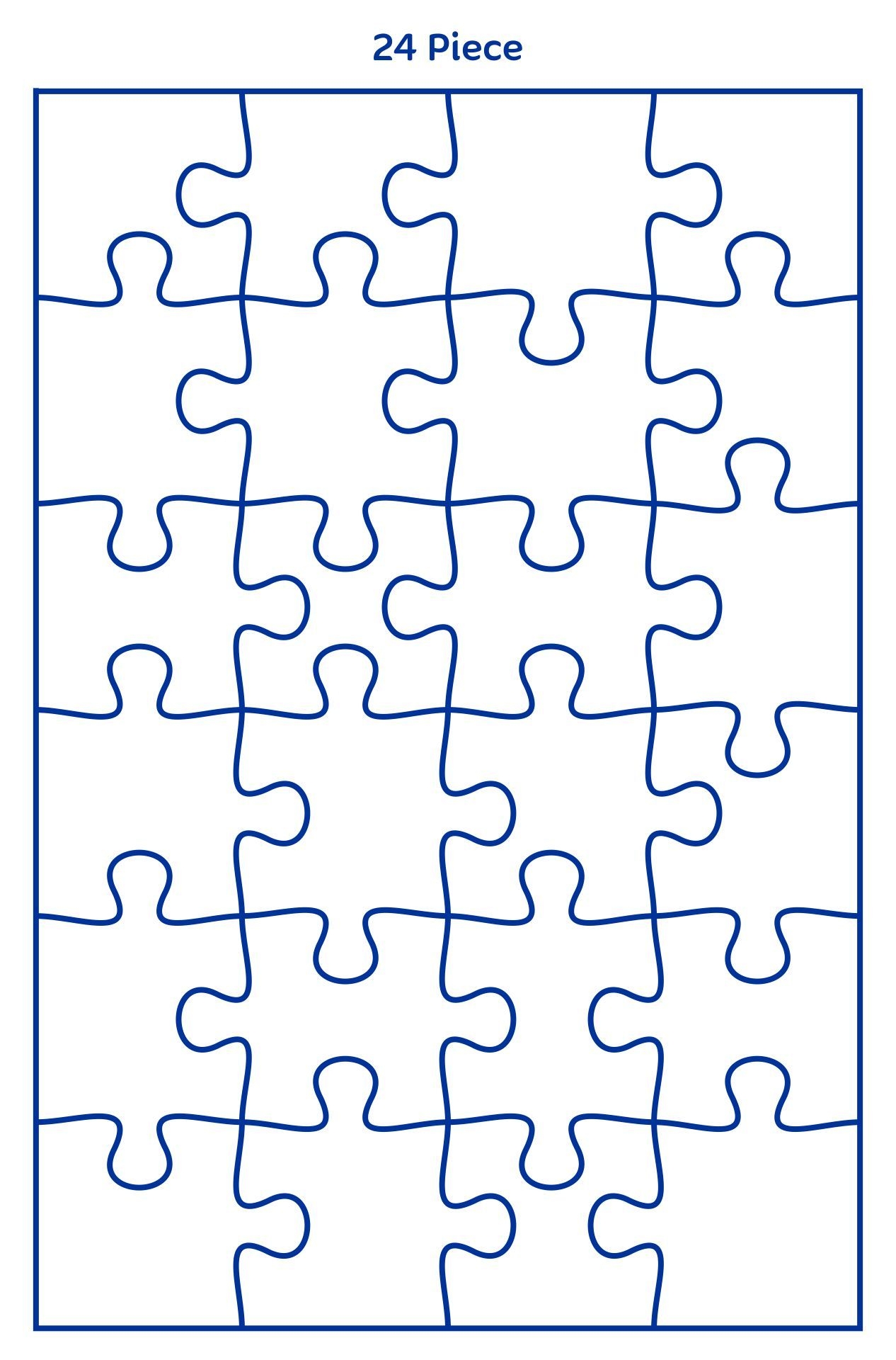 Fit Together Full Page Printable Puzzle Piece Template Dev 
