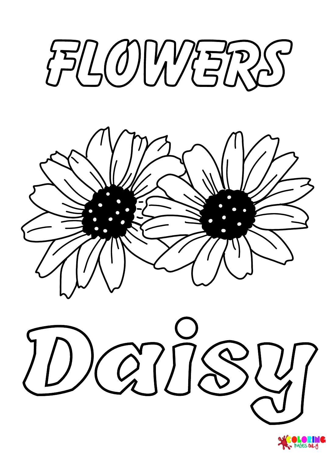 Flowers Daisy Coloring Page Free Printable Coloring Pages