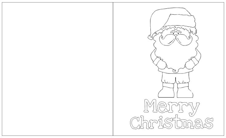 Foldable Coloring Christmas Cards 15 Free PDF Printables Printablee 