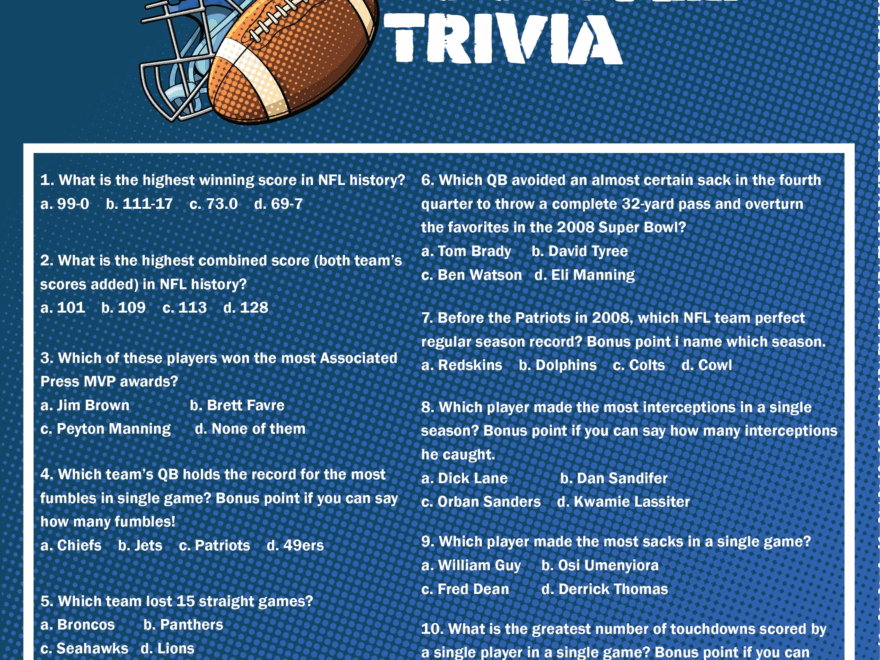 Football Trivia Questions And Answers 10 Free PDF Printables Printablee