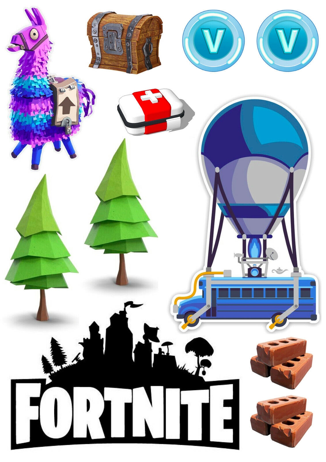 Fortnite Cake Topper Printable