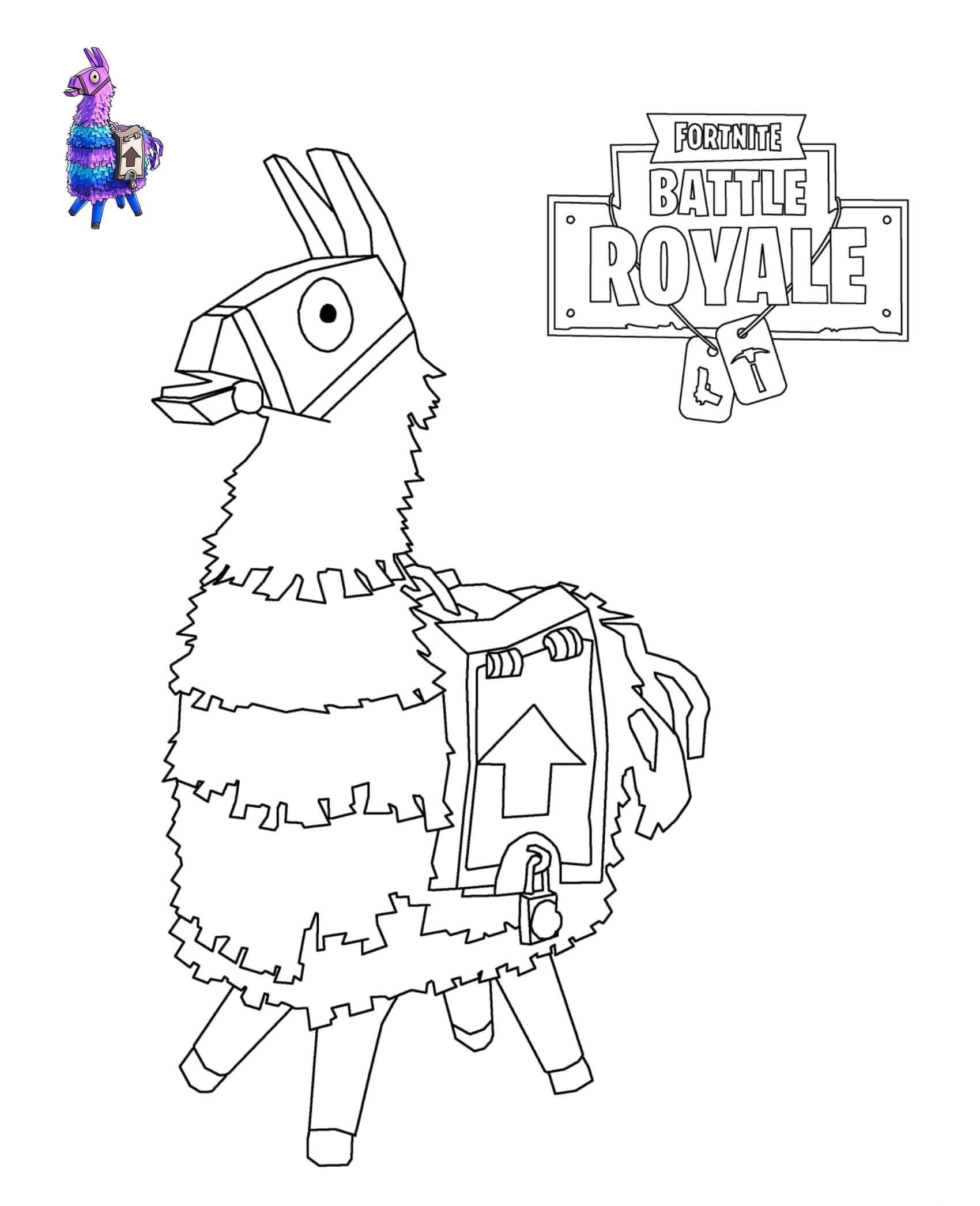 Fortnite Free Printable Coloring Pages