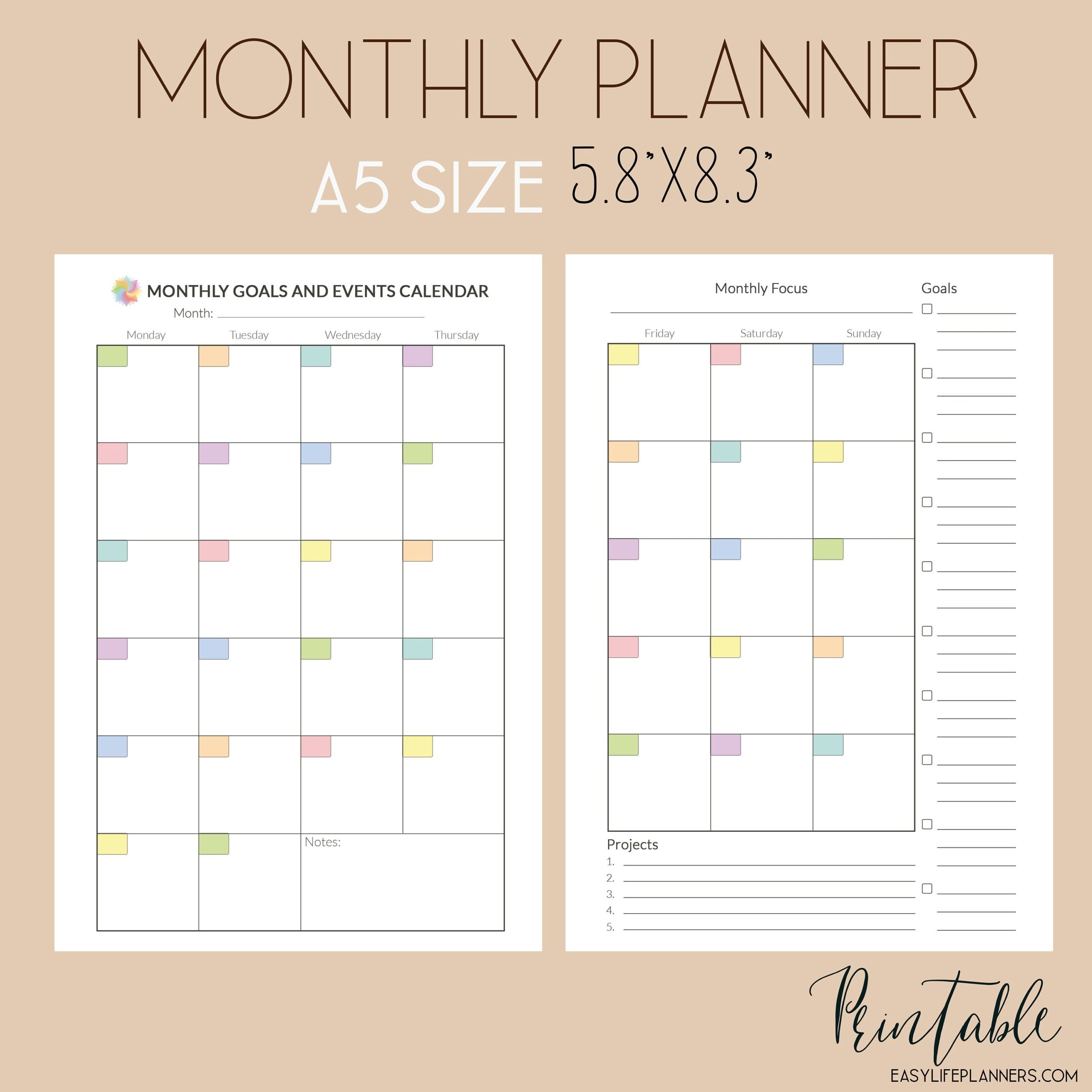 Free A5 Planner Printables 2024 Arwa Grace Free A5 Planner Printables 2024 Arwa Grace